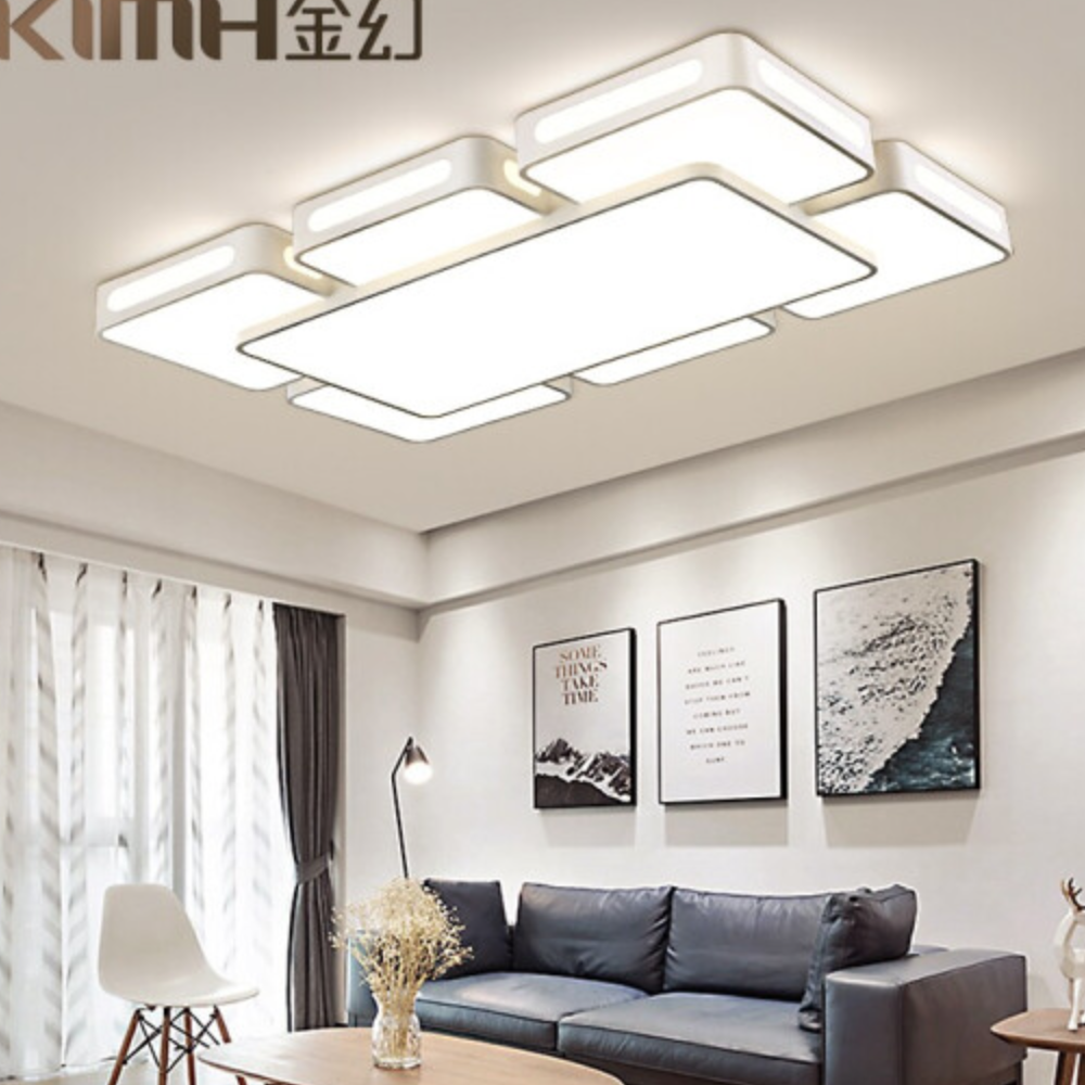 北欧客厅灯后现代简约三室两厅灯具套餐创意个性led吸顶灯全屋组